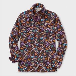 Duluth Trading Co. Women's Free Swingin' Flannel- Size 2XL - Butterfly & Flowers